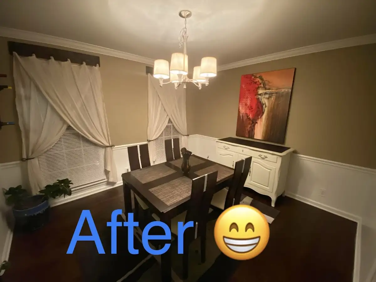 Professional dining room restoration after water damage in Greenville